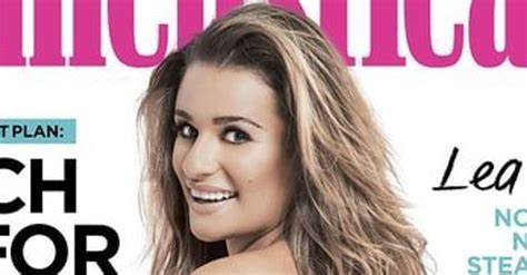 lea nude|Lea Michele Poses Completely Naked: I Love Myself, Flaws and All